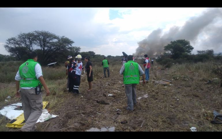 Un avión de Aeroméxico tuvo un accidente este martes poco despúes de despegar del aeropuerto Guadalupe Victoria de Durango. TWITTER@CEPCDurango