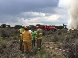 La aeronave cayó poco antes de las 16:00 horas luego de haber avanzado cerca de 10 kilómetros tras su despegue. EFE / CPCE