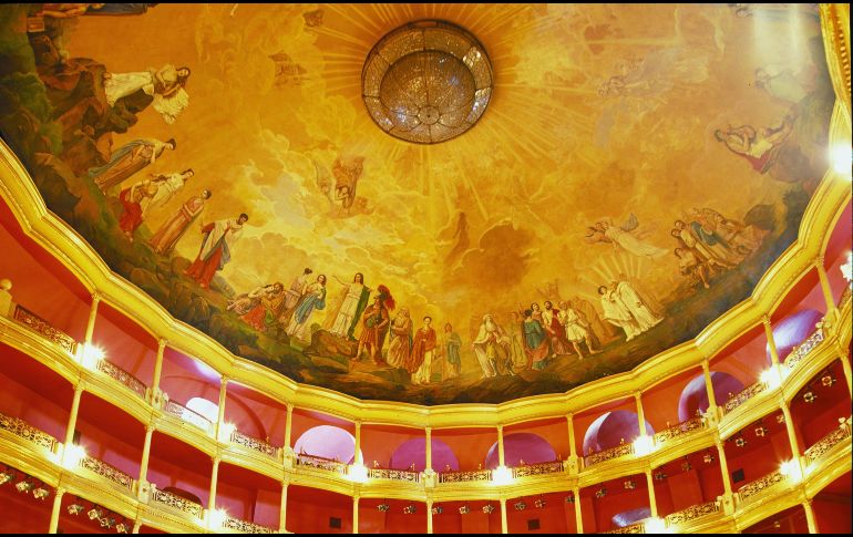 Belleza. El Teatro Degollado resguarda obra de Jacobo Gálvez. ESPECIAL
