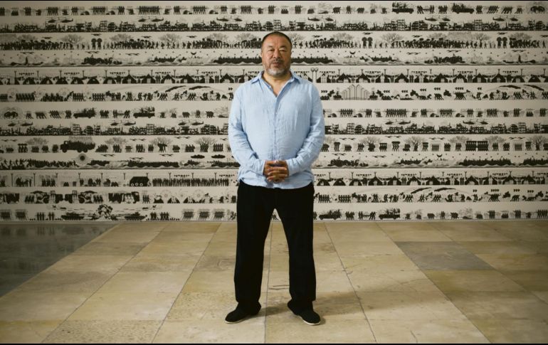 Ai Weiwei. El artista chino presenta sus obras en la Galería Jeffrey Deitch en Hollywood. AP