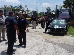 Al detener su avance, las autoridades logran abatir al hombre armado, quien fallece a bordo de la misma unidad que había robado. ESPECIAL / Policía de Tlaquepaque