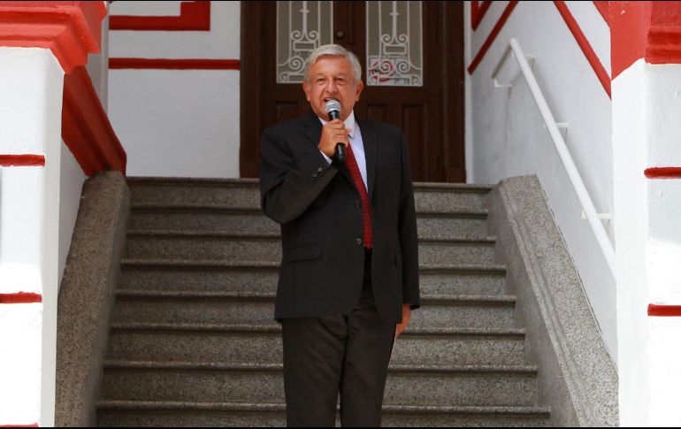 López Obrador reiteró la necesidad de comenzar a trabajar en las acciones de seguridad para mejorar la situación del país. NTX / F. Estrada