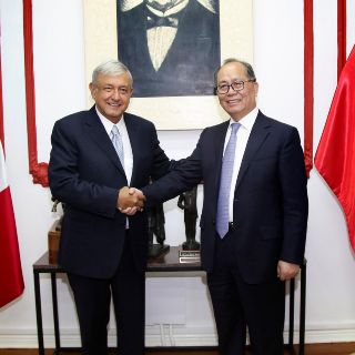 López Obrador y embajador chino concluyen su reunión