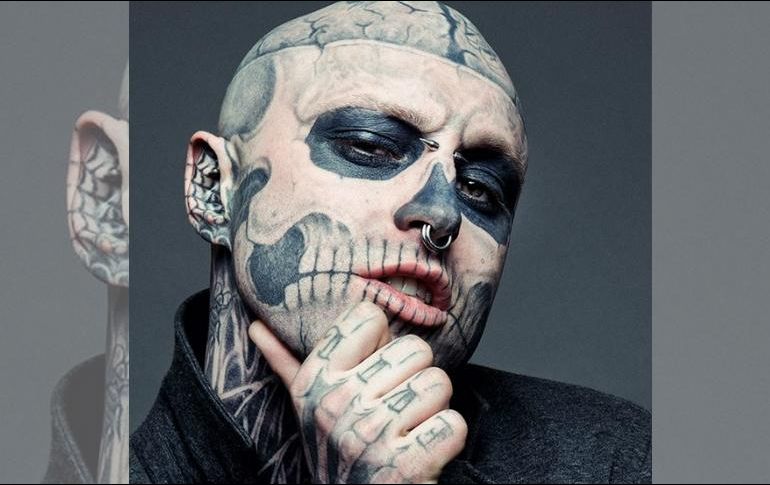Zombie Boy adquirió gran popularidad por tener su cuerpo completamente tatuado y volverse incluso modelo. INSTAGRAM / zombieboyofficial