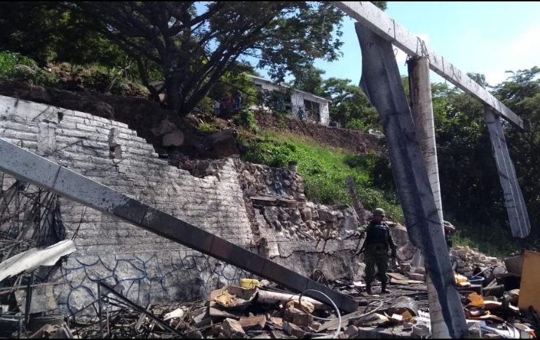 Al momento se desconocen las causas que pudieron provocar la explosión. ESPECIAL/ Protección Civil Jalisco