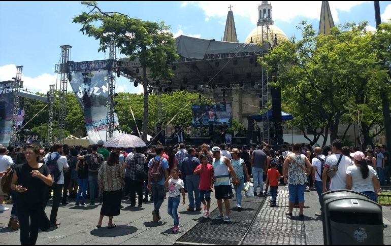 Hasta el momento se reporta la presencia de unas 300 personas en el festival. ESPECIAL / Bomberos de Guadalajara