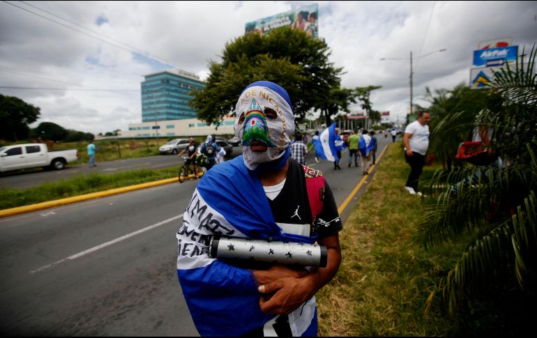 La crisis política detonada el 18 de abril por protestas de estudiantes contra una fallida reforma al seguro social envolvió al país en una espiral de violencia. EFE / E. Biba