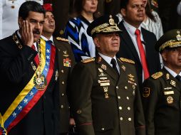 En el momento del atentado, Maduro pronunciaba un discurso en Caracas para conmemorar el 81 aniversario de la Guardia Nacional Bolivariana. AFP/J. Barreto