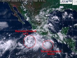 “Ileana” provocará tormentas y fuertes lluvias en los estados de Nayarit, Jalisco, Colima, Michoacán, Guerrero y Tabasco. TWITTER / @conagua_clima