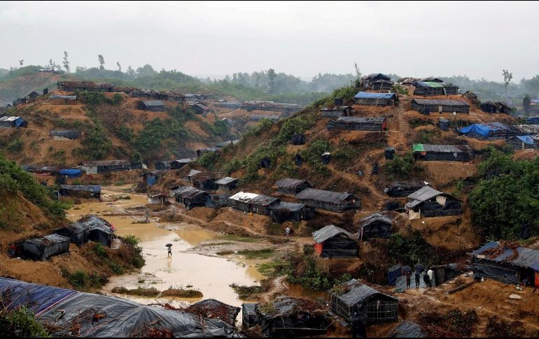 La llegada de la época de lluvias incrementa el peligro de avalanchas e inundaciones en los campos de refugiados. ESPECIAL/HRW