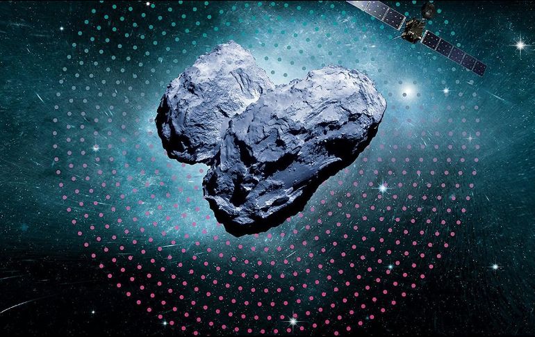La instantánea, capturada por la sonda espacial Rosetta, muestra la superficie irregular del área. TWITTER / @esaoperations
