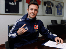 En siete meses con los rojinegros, Henríquez anotó sólo dos goles, uno en Liga y otro en Copa. TWITTER/@udechile