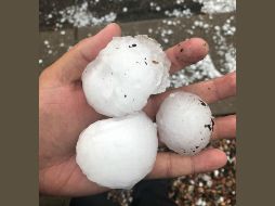 Durante la tormenta cayeron granizos del tamaño de una pelota de beisbol, justo cuando en el parque había unas tres mil 400 personas. TWITTER / @COWYRedCross