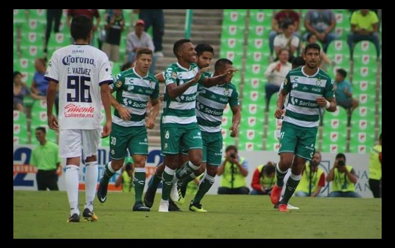 La paridad deja a ambos conjuntos con su primera unidad dentro del Grupo Cinco de la Copa MX. TWITTER / @ClubSantos