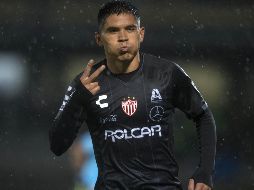 Martín Barragán marcó el tercer gol para Necaxa. MEXSPORT / V. León