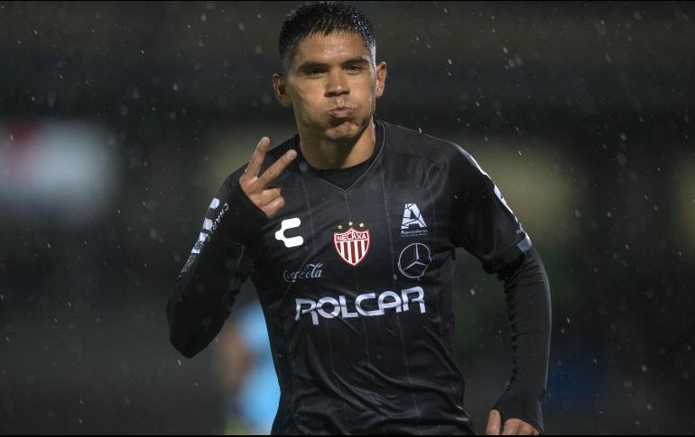 Martín Barragán marcó el tercer gol para Necaxa. MEXSPORT / V. León
