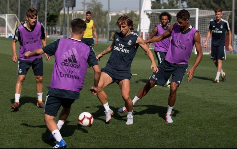 El jugador ya entrenó junto a sus compañeros en la ciudad deportiva del Real Madrid. ESPECIAL / realmadrid.com