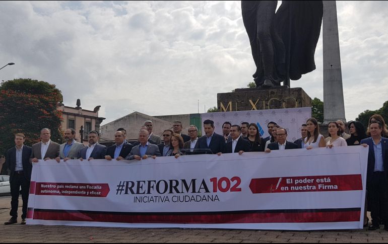 La iniciativa, denominada #Reforma102, propone como puntos fundamentales un fiscal independiente del Poder Ejecutivo Federal. EL INFORMADOR / C. Gallegos