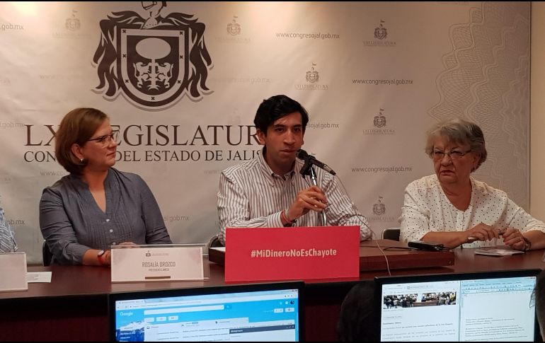 Pedro Kumamoto, durante la presentación de la iniciativa #MiDineroNoEsChayote. EL INFORMADOR / R. Rivas