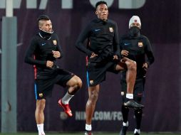 El Barcelona se reserva el derecho de recompra por Mina (C). EFE/ARCHIVO