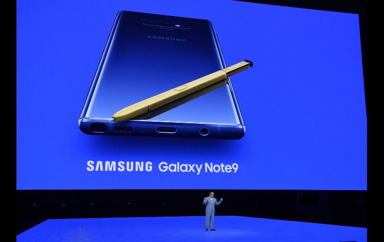 El nuevo Note 9 de Samsung también aumento su batería, la cual es de cuatro mil miliamperios. AFP / T. Clary