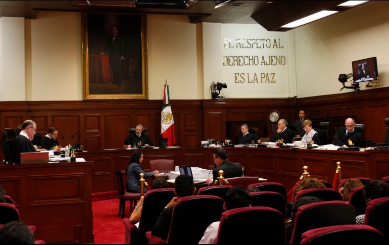 Durante la sesión de la Segunda Sala de la Corte, los ministros negaron el amparo a diversos senadores del PRD, PT, Morena y uno independiente. SUN / ARCHIVO
