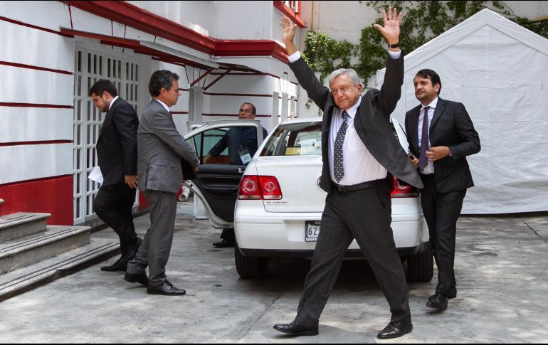 La Presidencia de la República informó que este jueves por la tarde el Mandatario se reuniría en el Palacio Nacional con el Presidente Electo de México. NTX / J. Espinosa