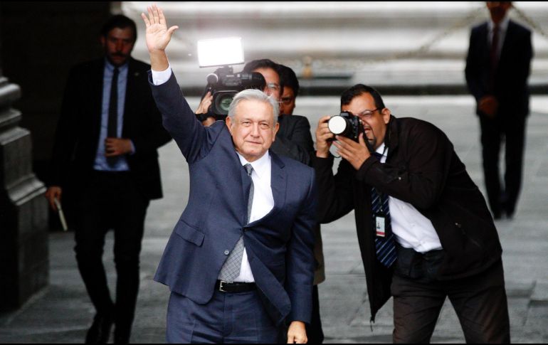 López Obrador se traslada a su casa de transición, donde podría dar un mensaje tras el encuentro con los ministros. NTX / J. Lira