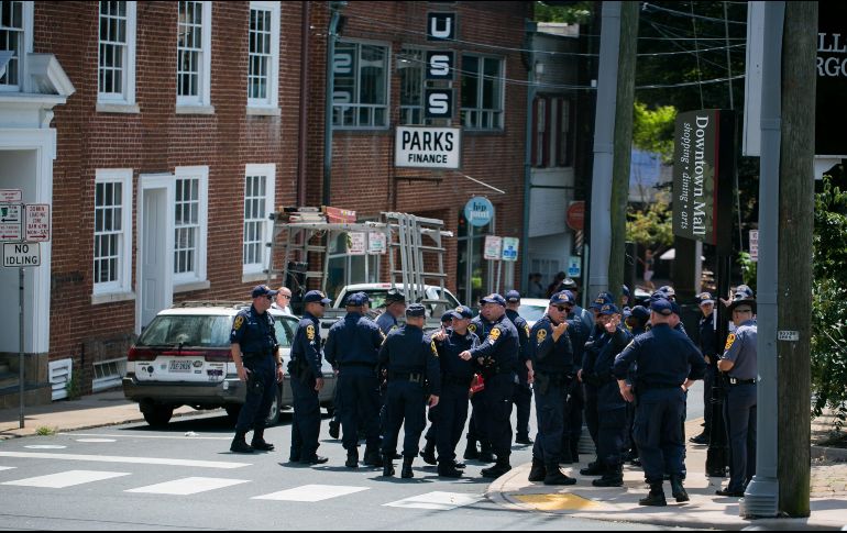En Charlottesville, las autoridades han tomado importantes medidas de seguridad, tras haber quedado desbordadas durante los disturbios del 12 de agosto de 2017. AFP / L. Cyrus