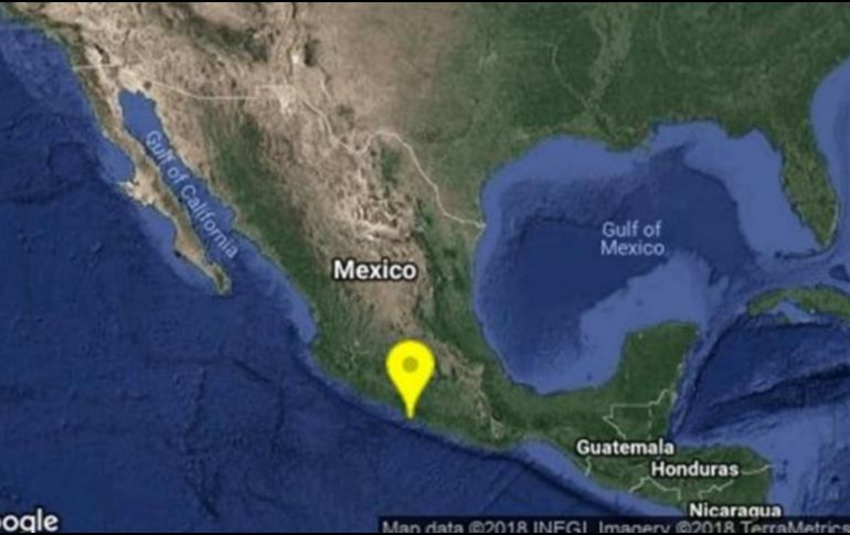 La madrugada de este mismo domingo, se registró otro sismo en la misma entidad, pero en la localidad de Coyuca de Benítez. SMN / TWITTER