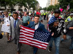 Entre los supremacistas que llegaron a Washington estaba el organizador del evento, Jason Kessler, también responsable de la reunión de Charlottesville del año pasado. EFE / J. Lo Scalzo
