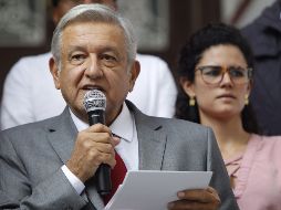 En el encuentro con López Obrador, también está Olga Sánchez Cordero, propuesta como secretaria de Gobernación. EFE / ARCHIVO