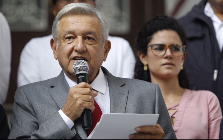 En el encuentro con López Obrador, también está Olga Sánchez Cordero, propuesta como secretaria de Gobernación. EFE / ARCHIVO