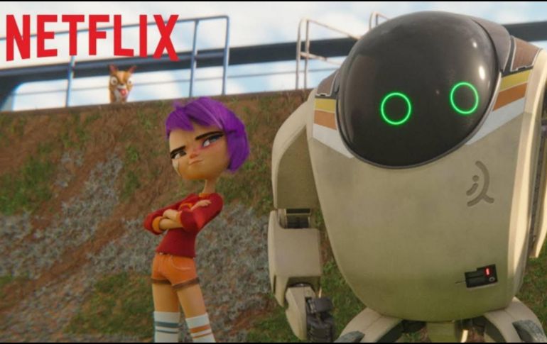 El filme cuenta la historia de una amistad entre una niña rebelde y un fugitivo robot de combate unidos por salvar al mundo. Youtube / NetflixLatinoamerica