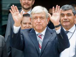 El tabasqueño aseguró que la pensión será universal y que incluirá a jubilados. En suma, se beneficiará a ocho millones 500 mil adultos mayores. NTX / J. Lira