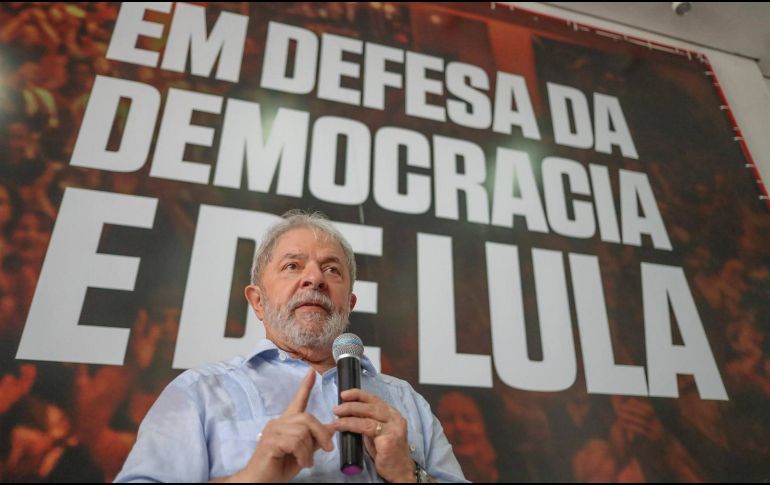 Lula, encarcelado el pasado 7 de abril, lidera las encuestas para las elecciones de octubre. NTX / ARCHIVO