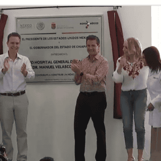 Inaugura Peña Nieto nuevo Hospital en Chiapas
