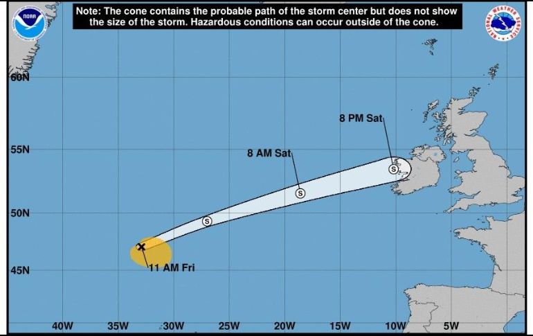 Se prevé que Lane, el sexto huracán de la temporada del Pacífico oriental, se fortalezca aún más. EFE/ ESPECIAL