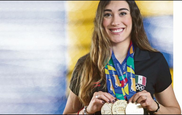Multimedallista. Daniela Rodríguez ganó tres preseas de oro en los Juegos Centroamericanos de Barranquilla. EL INFORMADOR/F. Atilano