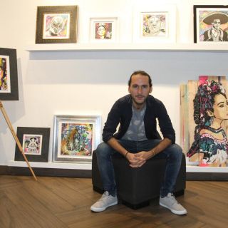 Artista francés utiliza símbolos mexicanos para representar su arte
