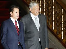 Al terminar la reunión, Peña Nieto y López Obrador ofrecerán un mensaje conjunto por primera vez. AP / E. Verdugo