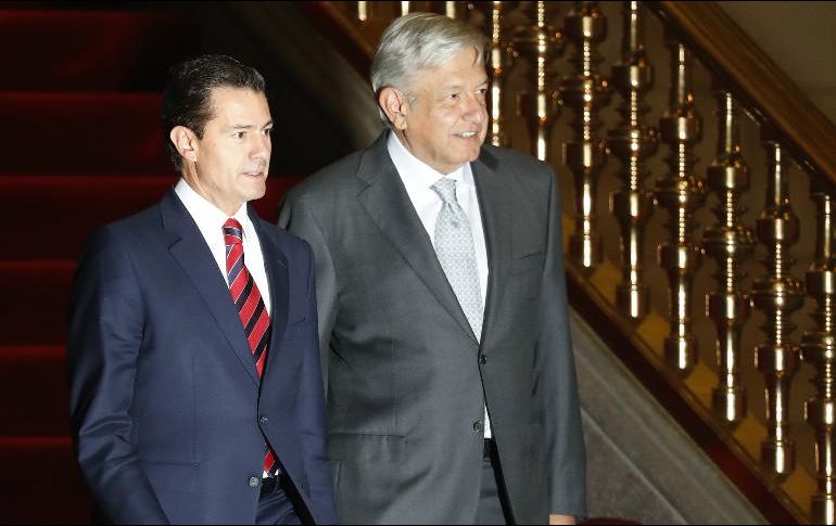 Al terminar la reunión, Peña Nieto y López Obrador ofrecerán un mensaje conjunto por primera vez. AP / E. Verdugo