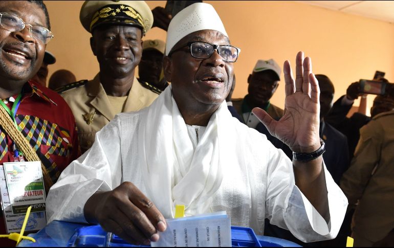 Keita, de 73 años, obtuvo el 67.16 por ciento de los votos en la segunda vuelta. AFP/I. Sanogo