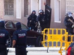 El agresor, presuntamente argelino, gritó consignas musulmanas antes de actuar. EFE/E. Fontcuberta