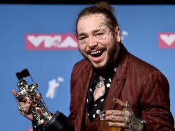 Post Malone participó el pasado lunes en los premios MTV VMA 2018 en Nueva York. AP / A. Agostini