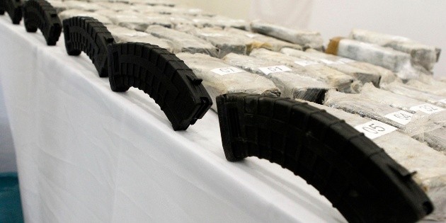 Aseguran droga y armas en operativo en Saltillo