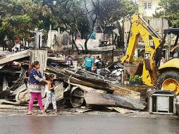 Daños provocados por la caída de un rayo. El Universal