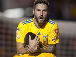 André-Pierre Gignac llegó a cinco tantos y tomó la punta de la tabla de goleo individual. AFP/J. Aguilar
