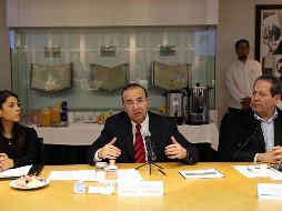 Navarrete tuvo una reunión plenaria con el grupo parlamentario del PRI en el Senado. SUN/V. Rosas