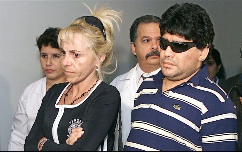 Villafañe y Maradona fueron novios desde la adolescencia y se casaron en 1989. AFP / ARCHIVO